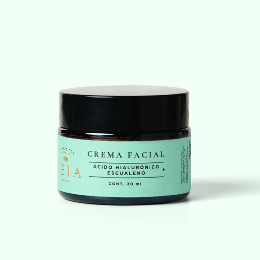 Crema facial con ácido hialurónico